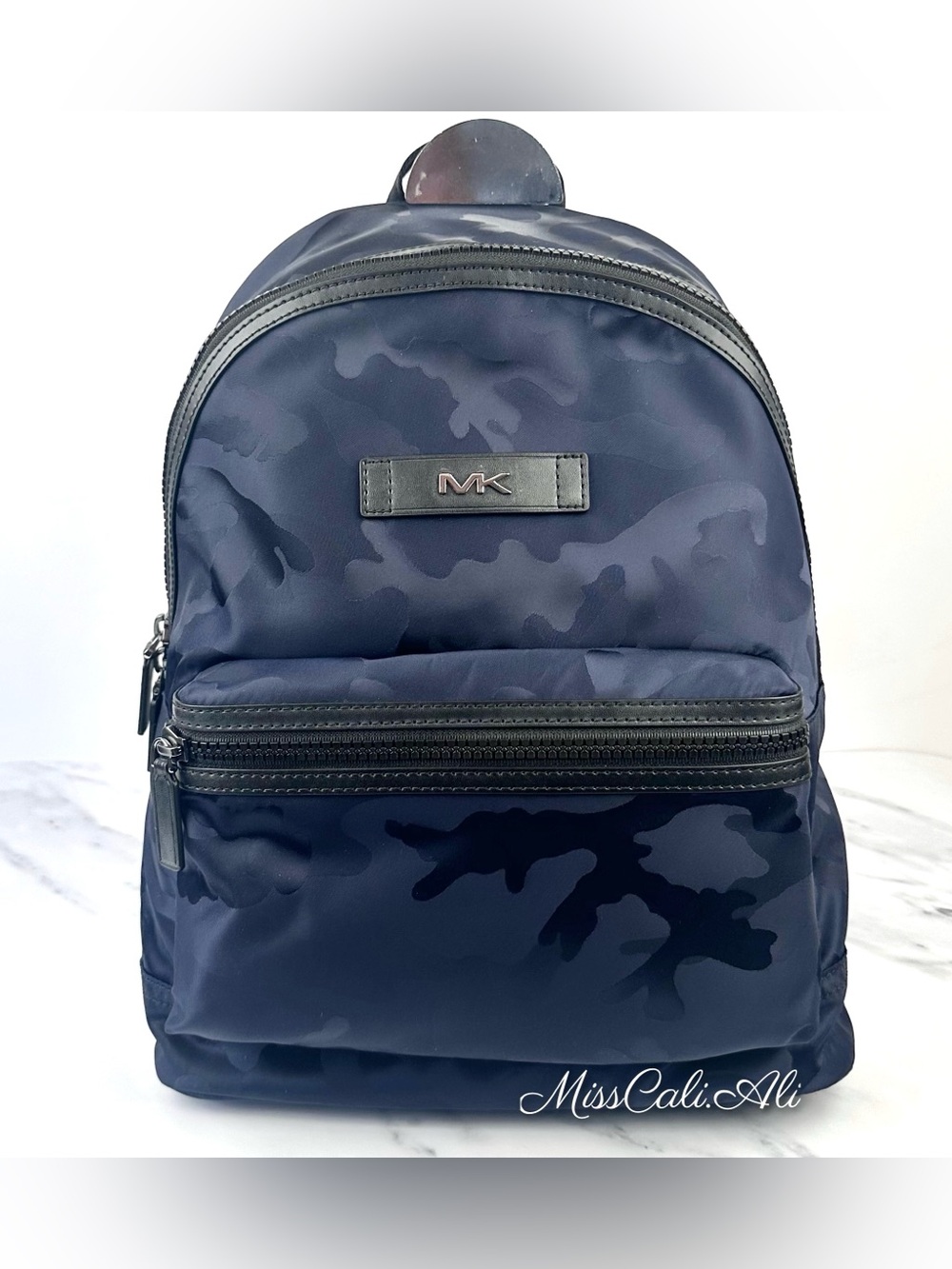 NWT MICHAEL KORS Kent Camoflauge Backpack Bag - Indigo Blue